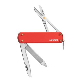 NEXTOOL Nóż wielofunkcyjny NexTool Mini Pocket Knife NE0142 4w1 czerwony