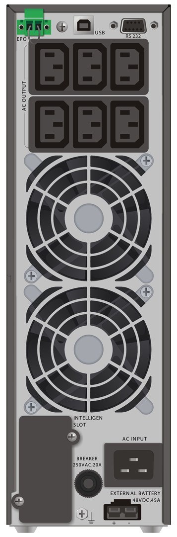 POWER WALKER Zasilacz UPS POWER WALKER VFI 2000 TGS (TWR; 2000VA) (BRAK AKU.)