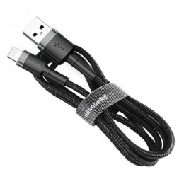 Baseus BASEUS KABEL LIGHTNING USB 2,4A 1M SZARO-CZARNY