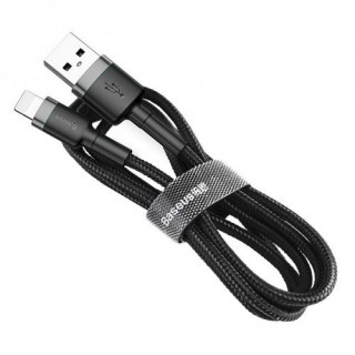 Baseus BASEUS KABEL LIGHTNING USB 2,4A 1M SZARO-CZARNY