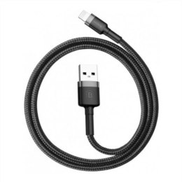 Baseus BASEUS KABEL LIGHTNING USB 2,4A 1M SZARO-CZARNY