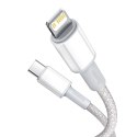 Baseus BASEUS KABEL USB-C DO LIGHTNING 20W, 5A, 1M(BIAŁY)