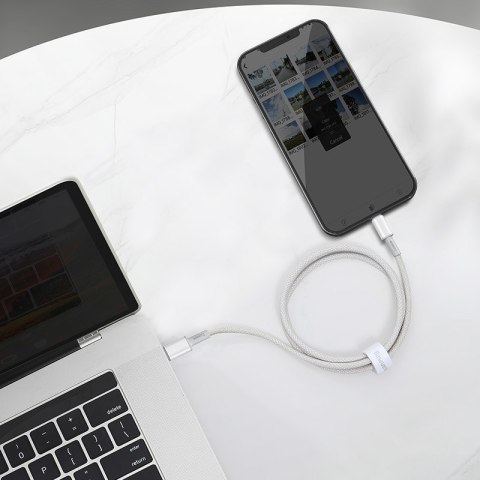 Baseus BASEUS KABEL USB-C DO LIGHTNING 20W, 5A, 1M(BIAŁY)