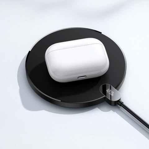 Baseus BASEUS ŁADOWARKA INDUKCYJNA LED 15W (CZARNA)