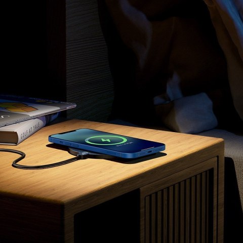 Baseus BASEUS ŁADOWARKA INDUKCYJNA LED 15W (CZARNA)