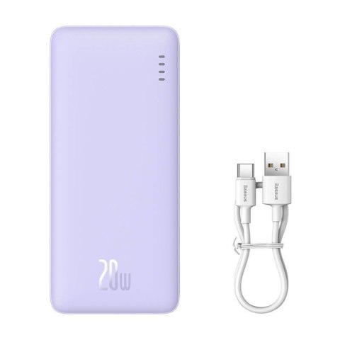 Baseus BASEUS POWERBANK AIRPOW 10000MAH 20W (FIOLETOWY)