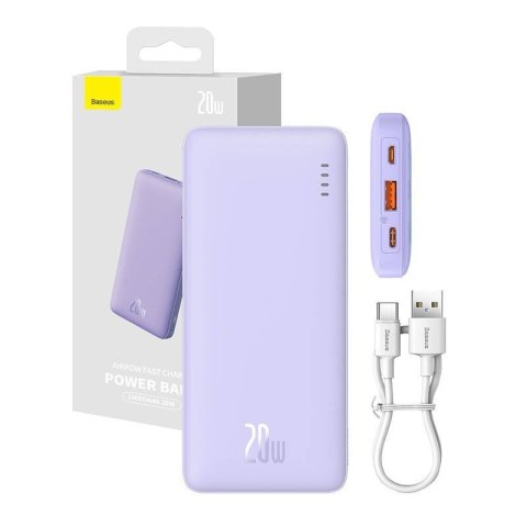 Baseus BASEUS POWERBANK AIRPOW 10000MAH 20W (FIOLETOWY)