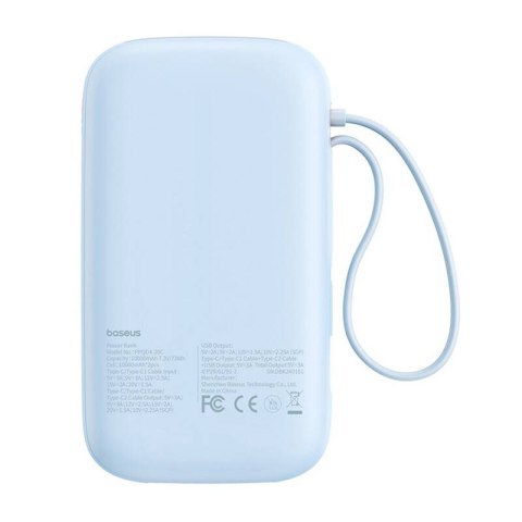 Baseus BASEUS POWERBANK QPOW2 20000MAH 30W (NIEBIESKI)
