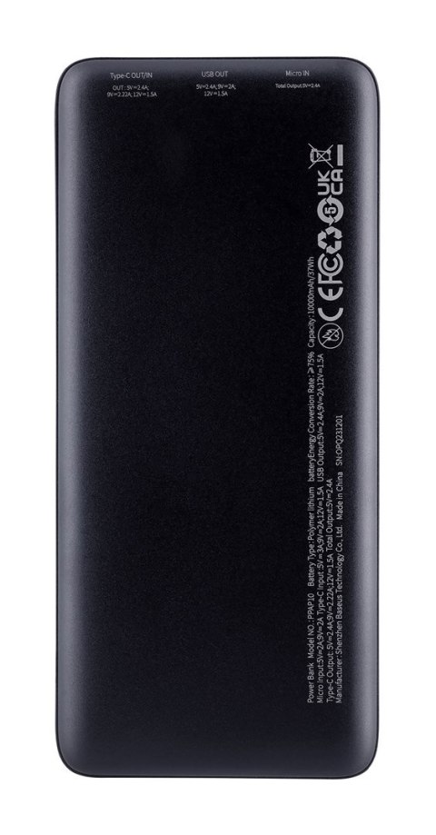 Baseus BASUES POWERBANK AIRPOW 10000MAH 20W (CZARNY)