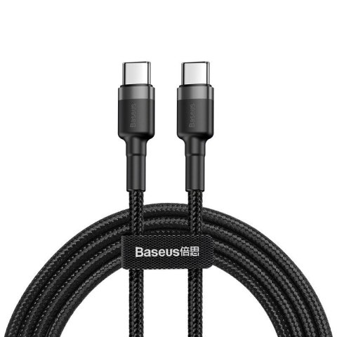 Baseus Kabel Baseus CATKLF-GG1 (USB typu C M - USB typu C M; 1m; kolor szaro-czarny)