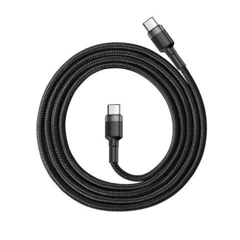 Baseus Kabel Baseus CATKLF-GG1 (USB typu C M - USB typu C M; 1m; kolor szaro-czarny)