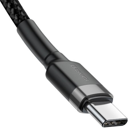 Baseus Kabel Baseus CATKLF-GG1 (USB typu C M - USB typu C M; 1m; kolor szaro-czarny)
