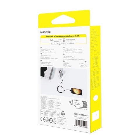 Baseus Kabel Baseus Dura USB-Typ C 60W 1m (czerwono-czarny)