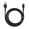 Baseus Kabel Baseus Dura USB-Typ C 60W 1m (czerwono-czarny)