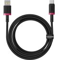 Baseus Kabel Baseus Dura USB-Typ C 60W 1m (czerwono-czarny)