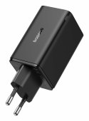 Baseus Ładowarka sieciowa Baseus GaN6 Pro FastCharger 2C+2U 65W EU (cluster black)