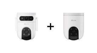 Ezviz EZVIZ Zestaw Kamera IP do monitoringu H8c 4G 2K + Kamera obrotowa H9C WiFi 2K 2w1 (3MP+3MP)
