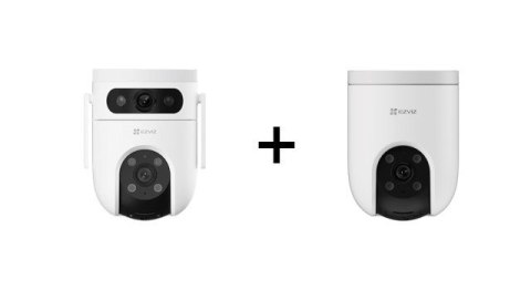 Ezviz Ezviz H8c 4G 2K Kamera IP do monitoringu + Ezviz H9C WiFi Obrotowa 2K 2w1 (3MP+3MP)