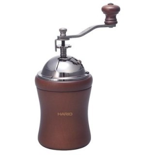 HARIO Młynek do kawy HARIO Coffee Mill Dome MCD-2 (ręczny, żarnowy; kolor ciemnobrązowy)