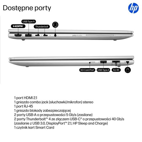 Hewlett-Packard HP EliteBook 6 G1i Ultra 5 225U 16.0"WUXGA IPS 300nits AG 24GB DDR5 5600 SSD512 Arc Cam 5Mpx 56Wh W11Pro Pike silver aluminium 3