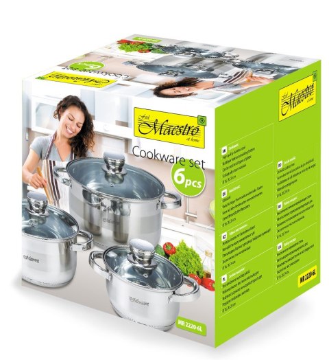 Maestro Zestaw garnków 6 el MR-2220-6L MAESTRO