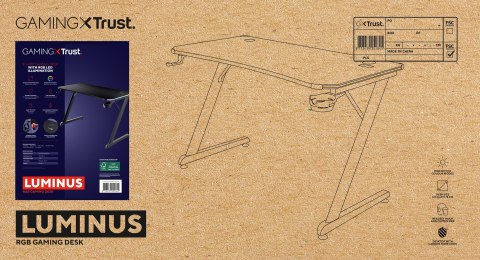Trust Biurko Trust GXT709 LUMINUS RGB (25184)