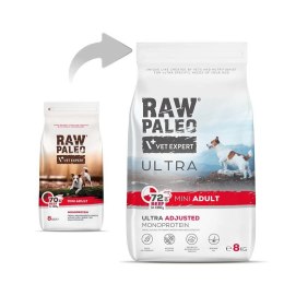 VetExpert VetExpert Raw Paleo Ultra Beef Mini Adult - Karma sucha dla psów - 8kg (WYPRZEDAŻ)