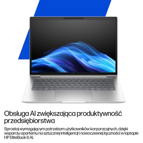 Hewlett-Packard HP EliteBook 6 G1i Ultra 7 265U 16.0"WUXGA IPS 300nits AG 24GB DDR5 5600 SSD512 Arc Cam 5Mpx 56Wh W11Pro Pike silver aluminium 3