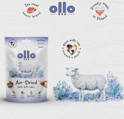 OLLO Ollo Air Dried Lamb Cubes dla psa 80g
