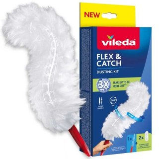 VILEDA Miotełka do kurzu Vileda z krótką rączką + 2 wkłady Flex&Catch