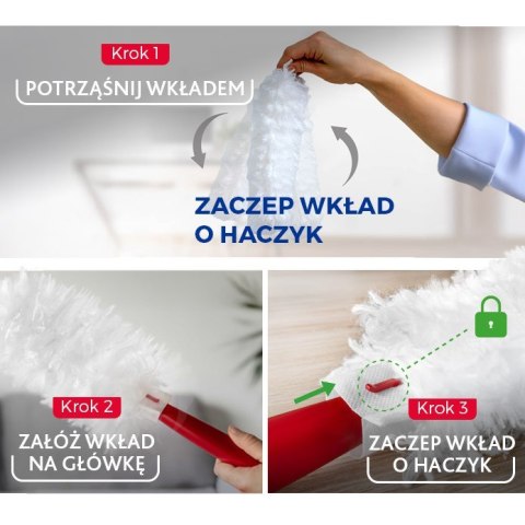 VILEDA Miotełka do kurzu Vileda z krótką rączką + 2 wkłady Flex&Catch
