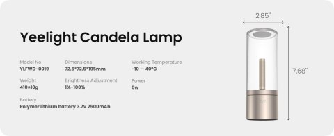YEELIGHT Lampka Ambient Yeelight Candela YLFWD-0019