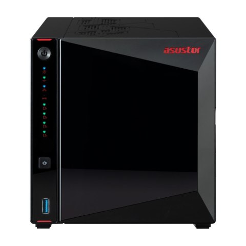 ASUSTOR NAS Asustor AS5404T; Tower; 4x (3.5" SATA HDD/ 2.5" SSD); Intel Celeron N5105; 4GB DDR4 SODIMM (max. 16GB), 2x 2.5GbE  4x M.2 22