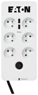 EATON Listwa przeciwprzepięciowa EATON PB6UF (6 x UTE; 10 A; kolor biały)