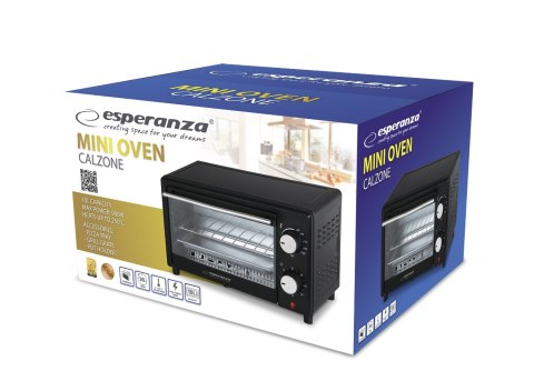 Esperanza ESPERANZA MINI PIEKARNIK CALZONE 10L 900W EKO007 (WYPRZEDAŻ)