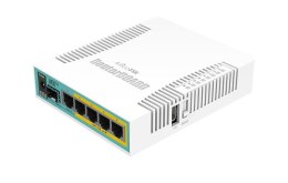 MikroTik Router Mikrotik hEX PoE (RB960PGS) Total Ethernet  Ports:6; Architecture:MIPSBE; CPU core:1