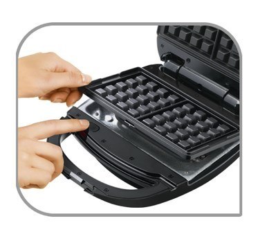 Tefal Opiekacz 3 w 1 Tefal SW342D38 (700W; kolor srebrny) (WYPRZEDAŻ)