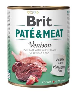 Brit BRIT Paté & Meat z Dziczyzną - mokra karma dla psa - 800 g