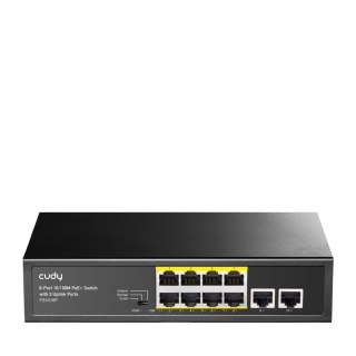 CUDY Switch CUDY FS1010P 8-Port 10/100M PoE+ 120W 2xUplink