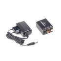 GEMBIRD Adapter GEMBIRD DSC-OPT-RCA-001 (Toslink - RCA ; kolor czarny)