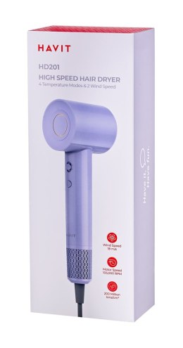HAVIT Suszarka do włosów Havit HD201-EU (fioletowy)