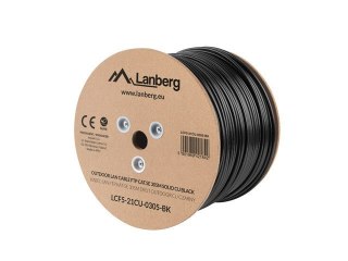 Lanberg Kabel sieciowy zewnętrzne Lanberg LCF5-21CU-0305-BK (FTP; 305m; kat. 5e; kolor czarny)