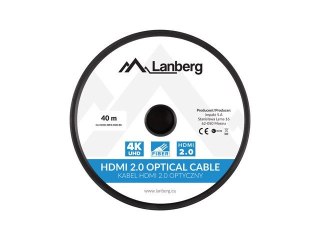 Lanberg LANBERG KABEL HDMI M/M V2.0 40M OPTYCZNY AOC CA-HDMI-20FB-0400-BK