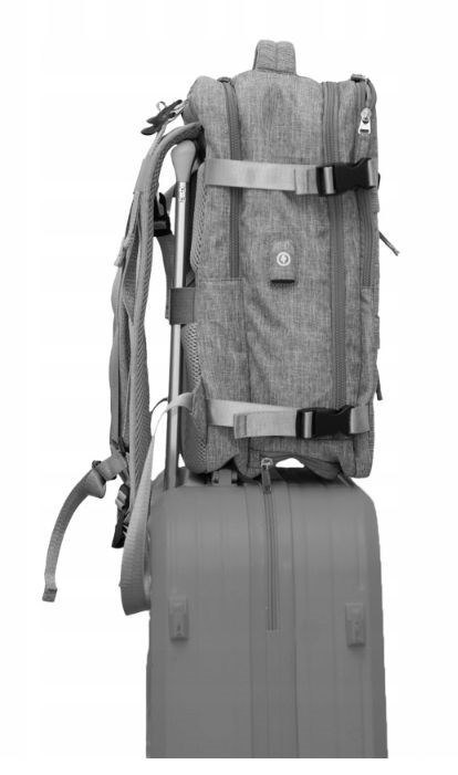 N'OVEEN Plecak Podróżny Kabinowy NOVEEN CTB410 Grey 40x20x25