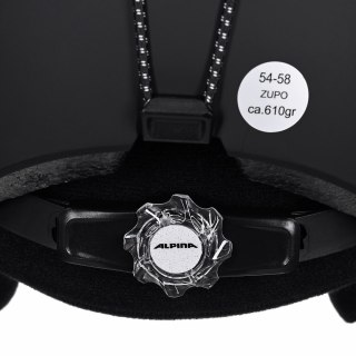 ALPINA Kask narciarski ALPINA ZUPO BLACK MATT 54-58