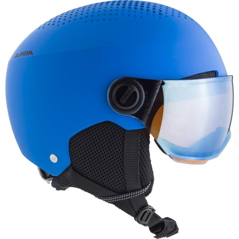 ALPINA Kask narciarski ALPINA ZUPO VISOR Q-LITE BLUE 51-55