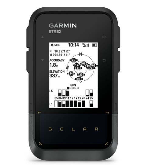 Garmin Nawigacja turystyczna Garmin eTrex SE GPS Solar Czarny/Szary + Czujnik Garmin HRM Dual