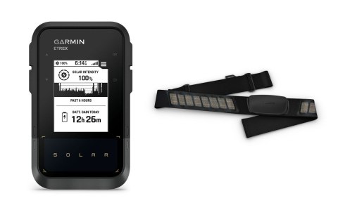 Garmin Nawigacja turystyczna Garmin eTrex SE GPS Solar Czarny/Szary + Czujnik Garmin HRM Dual