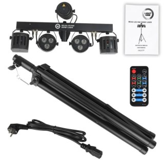 Light4Me LIGHT4ME BELKA LED PAR DERBY LASER - Multiefekt świetlny, zestaw, oświetlenie disco