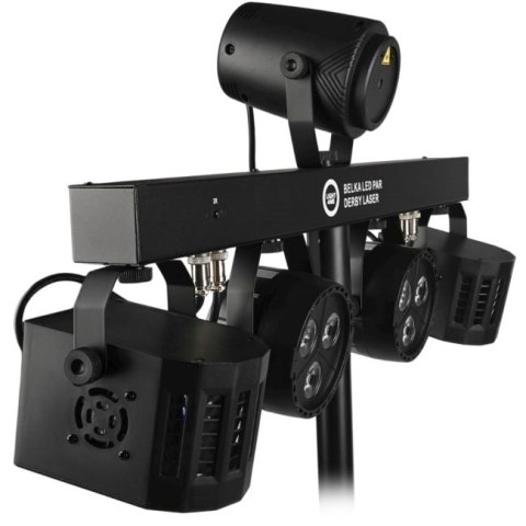 Light4Me LIGHT4ME BELKA LED PAR DERBY LASER - Multiefekt świetlny, zestaw, oświetlenie disco